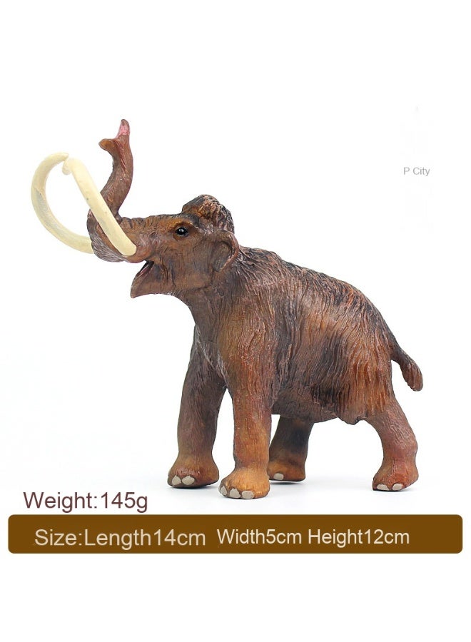 NIBEMINENT Realistic Mini Woolly Mammoth Model - Perfect Blend of Children's Toy and Décor