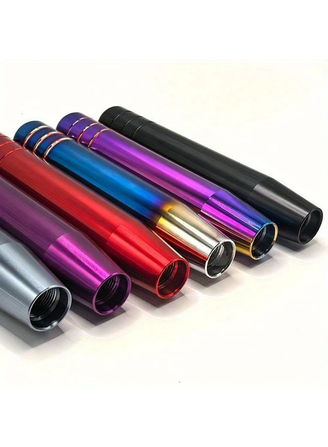 7 09 Inch Purple Aluminum Gear Shift Knob Easy Install With 3 Adapters For Manual Cars - Image 4