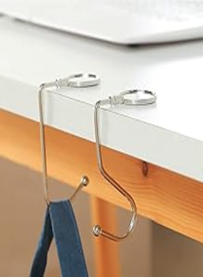 Purse Hook Folding Bag Hook Hanger Purse Handbag HoldersFolding Purse Holder for Table Handbag Storage and so on (B) 