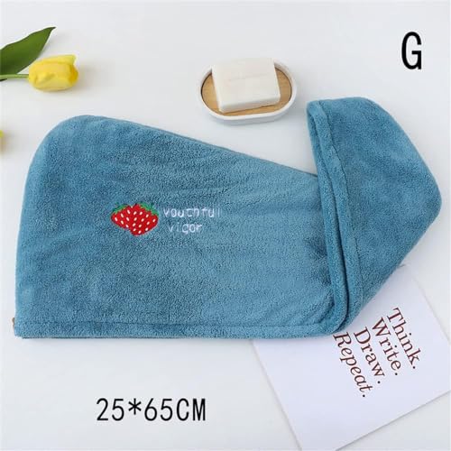 Prostuff.in® 1 Pcs Rapid Drying Hair Towel, Microfiber Quick Dry Hair Towel Wrap, Premium Soft Dry Hair Towel with Embroidery No Frizz Hair Wrap Towels for Women Wet Hair, Curly, Longer, Thicker Hair - Image 5