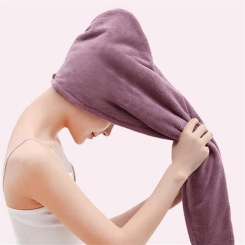 Prostuff.in® 1 Pcs Rapid Drying Hair Towel, Microfiber Quick Dry Hair Towel Wrap, Premium Soft Dry Hair Towel with Embroidery No Frizz Hair Wrap Towels for Women Wet Hair, Curly, Longer, Thicker Hair - Image 4