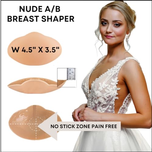 Bring It Up Womens Breast Shapers/Sticky Bra, Nude C/D - Image 3