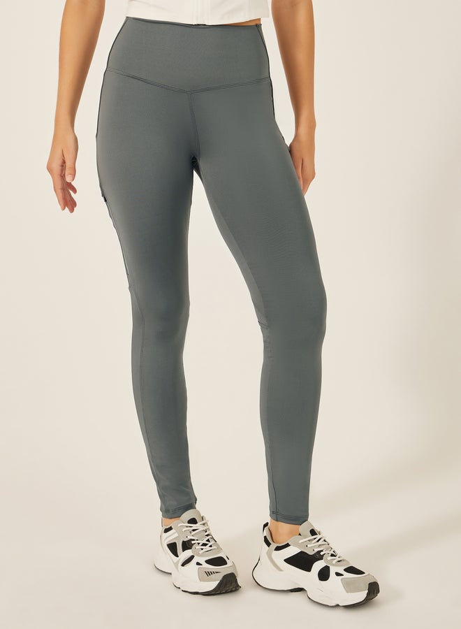 ستايلي اكتيف ليجنز بخصر مرتفع وجيوب بسحاب - Image 3