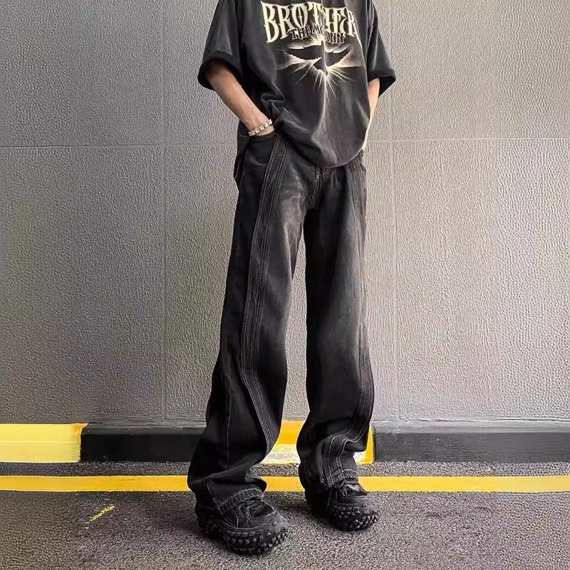 Unisex Casual Daily Denim Jeans - Image 5