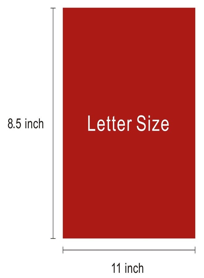 COLOANDUS 110lb Red Cardstock 8.5x11, 50 Sheets Heavyweight White Card Stock 300 GSM Thick Paper for Arts and Craft, Drawing, DIY Projects - Image 2