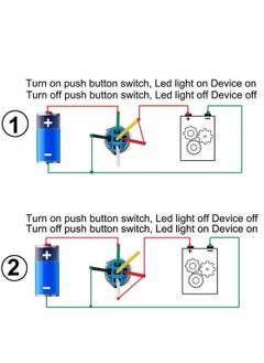Y&D Push Switch Waterproof Marine Speakers 19mm Latching Button Black with LED Electroplated Metal Full Range Audio Motorcycle Stereo System  - Image 3