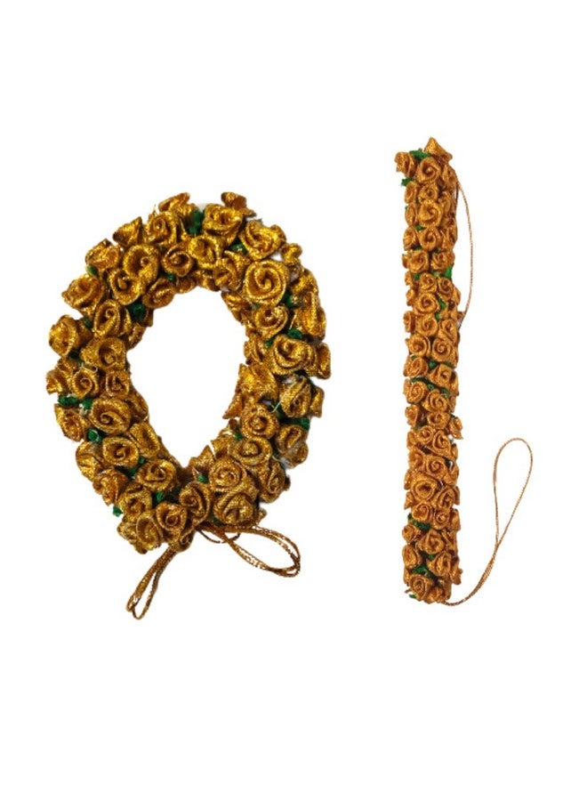 Curated Cart Gajra Artificial Jasmine Mogra Flower Hair Gajra Juda Decoration Phool for Women, Juda Bun Realistic Hair Accessory for Girls & Women (Pack of 6 - Multicolor Gajra) - Image 3