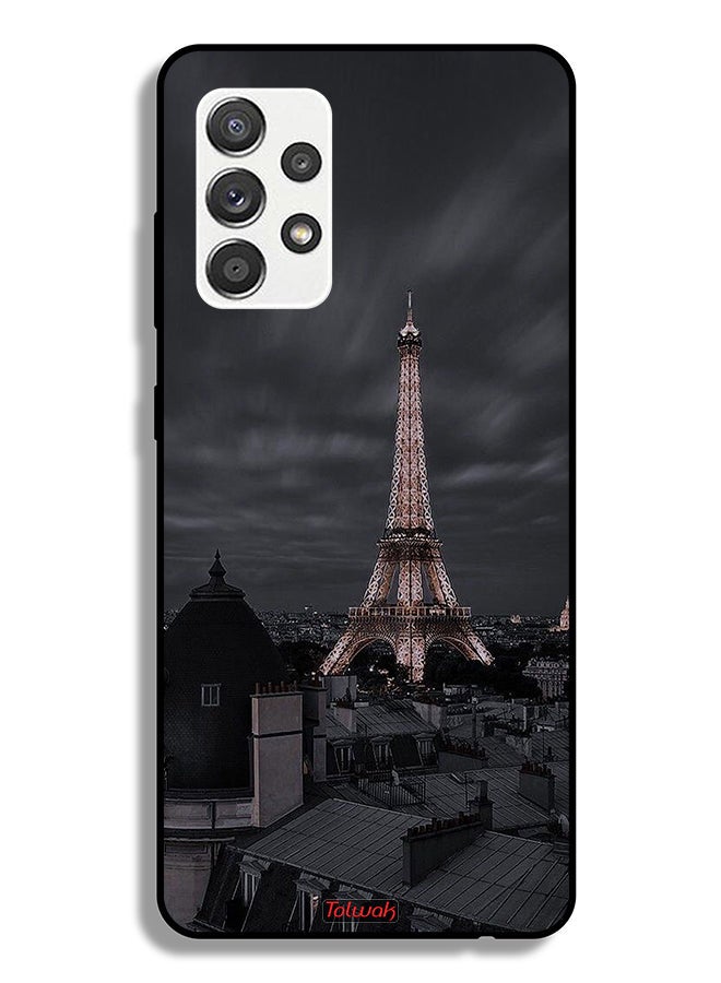 Tolwak Samsung Galaxy M32 5G Protective Case Cover Eiffel Tower In Night - Image 1