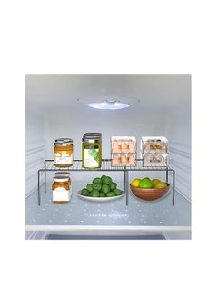MahMir Expandable Storage Rack, Spice Racks Set of  Kitchen Countertop Organizer Shelf, Cabinet Shelf Organizers Storage Rack Space Riser, Pantry Cupboard Shelf Home Organization and Storage  - Image 5