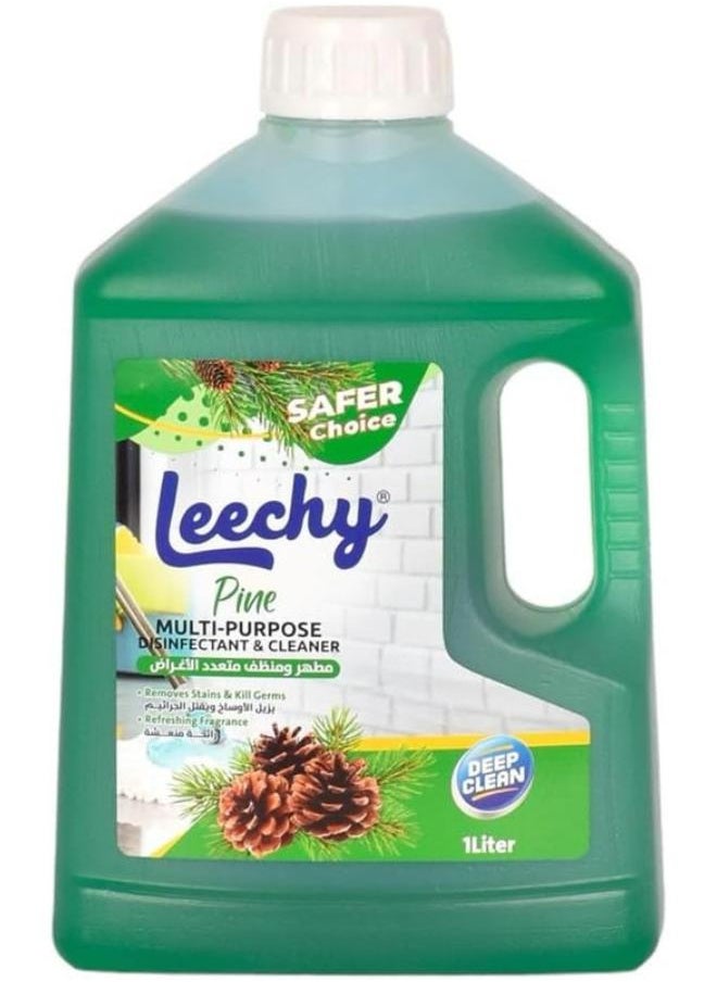 Leechy Multi-Purpose Cleaner & Disinfectant With Pine Smell - 1 Liters 