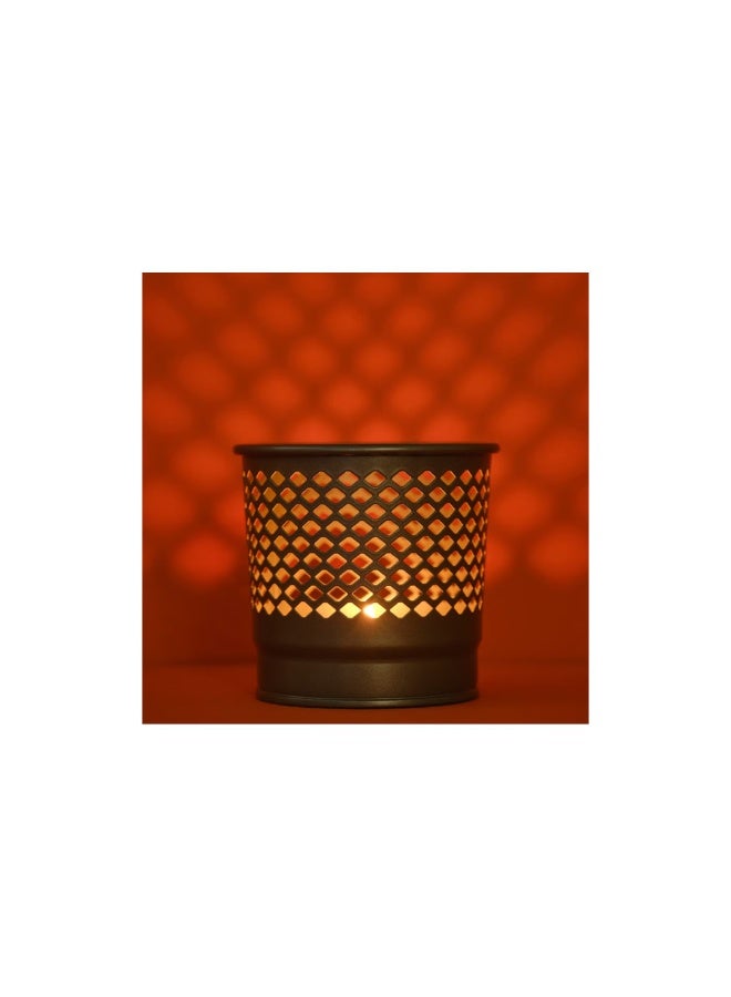 BERGGRAN Candle holder, grey, 9 cm - Image 1