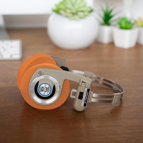 KOSS وسادات أذن بديلة كبيرة الحجم من كوس الرسمية لسماعات Porta Pro و KPH40 Utility و KSC75، برتقالية - Image 2