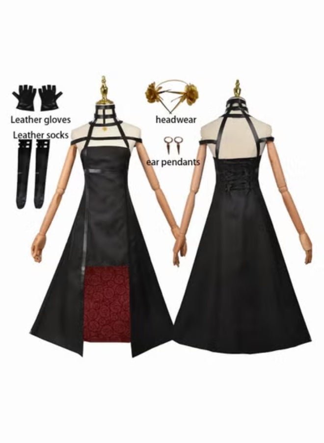 5 قطعة مجموعة أنيمي جاسوس × العائلة يور مزورة فستان كوسبلاي هالوين زي للنساء - Image 1