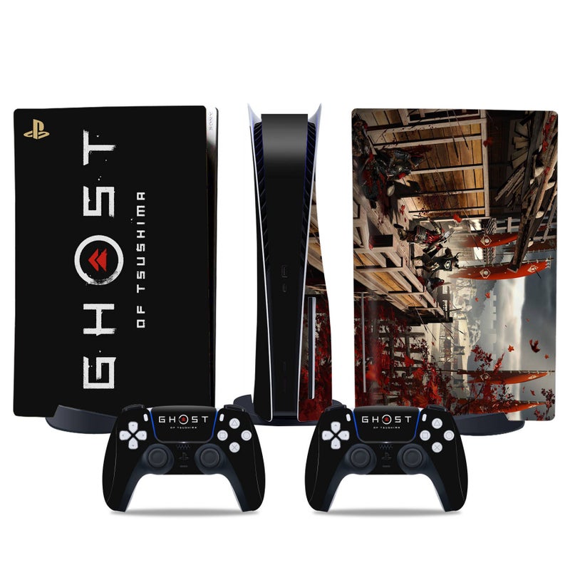 PS5 Disc Edition Sticker PS5 Digital Edition Console Controller Skin Ghost of Tsushima Support Drop Shipping Matte Finish