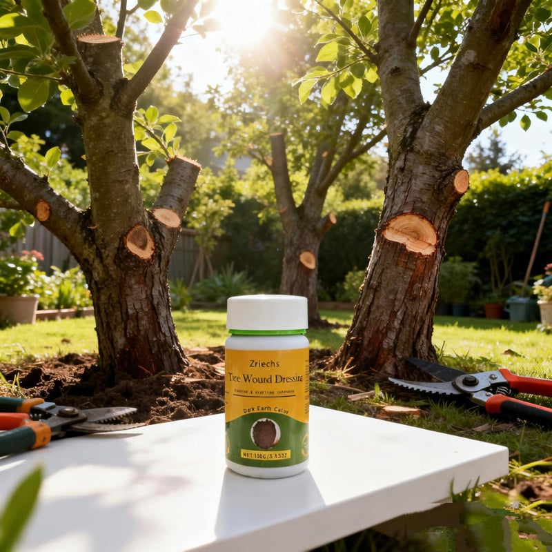 Zriechs Tree Wound Pruning Sealer,Tree Wound Dressing with Brush, Bonsai Cut Paste, Trees Grafting Supplies, Pruning Sealer for Bonsai, Fruit Trees, Roses (1 PCS,100 g) - Image 1