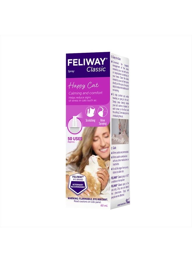 Feliway بخاخ الفيرومونات المهدئة للقطط الكلاسيكية (60 مل) - Image 2