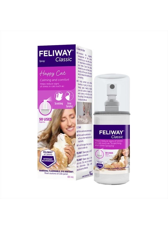 Feliway بخاخ الفيرومونات المهدئة للقطط الكلاسيكية (60 مل) - Image 1