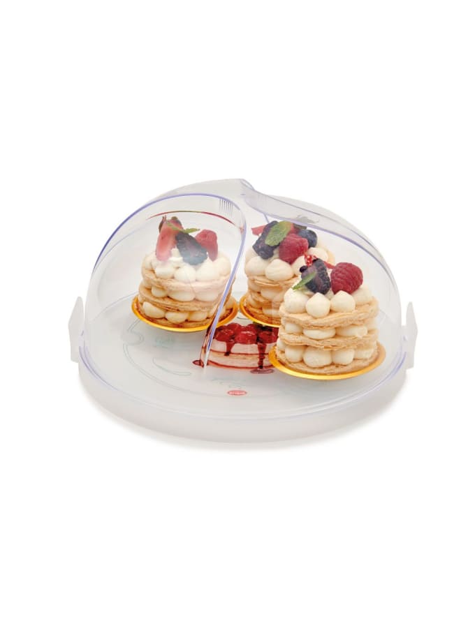 Snips | Cake Holder With 2 Safety Latches | Transparent | 27 X 26 X 14 Cm | Made In Italy | 0% Bpa And Phthalate Free, 000972 - Image 3