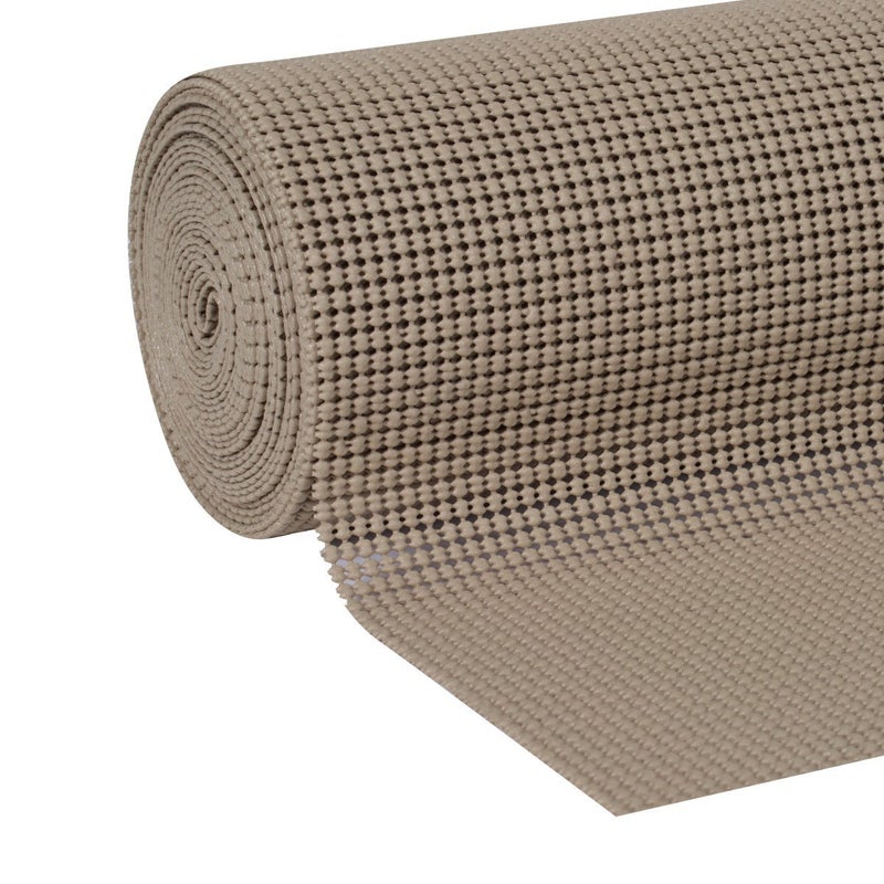 Duck Brand EasyLiner Select Grip Shelf Liner [Non-Adhesive]: 12 in. x 20 ft. (Brownstone) - Image 2