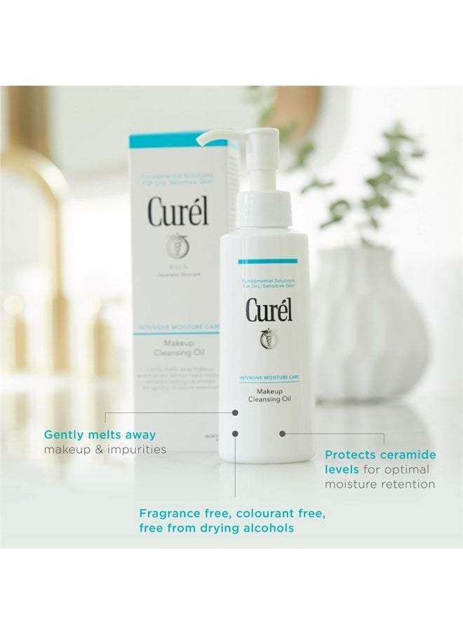 Curel - Japanese Skin Care Makeup Cleansing Oil for Face, Oil-Based Makeup Remover for Dry, Sensitive Skin, 5 Ounce, Fragrance Free Facial Cleansing Oil - Image 1