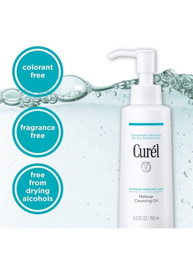 Curel - Japanese Skin Care Makeup Cleansing Oil for Face, Oil-Based Makeup Remover for Dry, Sensitive Skin, 5 Ounce, Fragrance Free Facial Cleansing Oil - Image 1