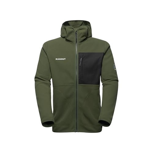Mammut Tamaro Midlayer Hooded Jacket Men – Recycled Polyester Midlayer for Hiking and Outdoor Activities – Lightweight and Functional Active Jacket, Dark Marsh-Black, X-Large - Image 5