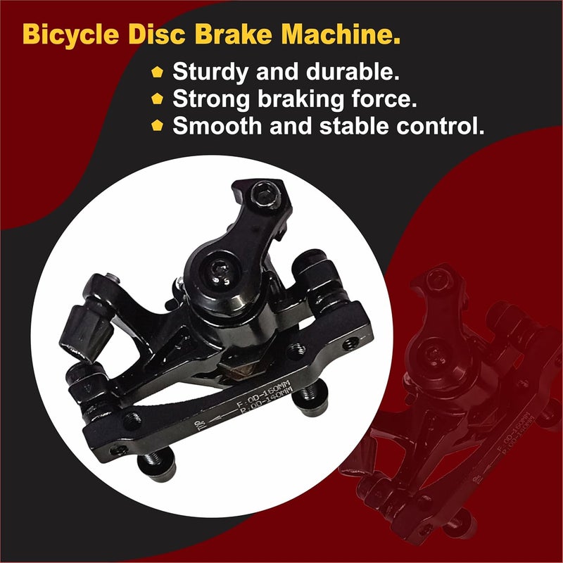 VENTA Complete Front Disc Brake Set Combo for Bicycles | Alloy Lever Clutch Set | Compatible with All Bicycles* | Includes Disc Brake Plate, Machine Caliper, Wire, Hub & Fork Clip - Image 2