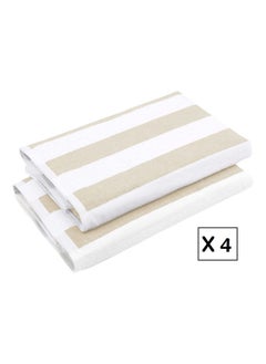 SIGNOOLA Signoola 4 Kid's Bath towels 50 x 100 cm Beige Stripes, 100% cotton.  - Image 1
