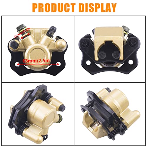 MWMNUN Brake Caliper 110cc 125cc 200cc 250cc 196cc 150cc 6.5HP CTieoleman kt196 yerf dog gx150 Kandi Baja RTK200 Go Kart RTK200Dune Buggy Taotao Roketa Sunl Kazuma Chinese ATV Quad Golden - Image 3