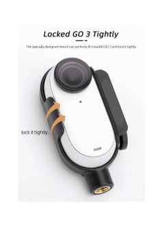 Y&D Camera Mount Adapter Protective Housing Frame, Fit for Insta360 Go 3 Bezel, Thumb Adapter, Shock Absorbing Cage Expansion Quick Release Accessory, Use with Backpack Clamp  - Image 3