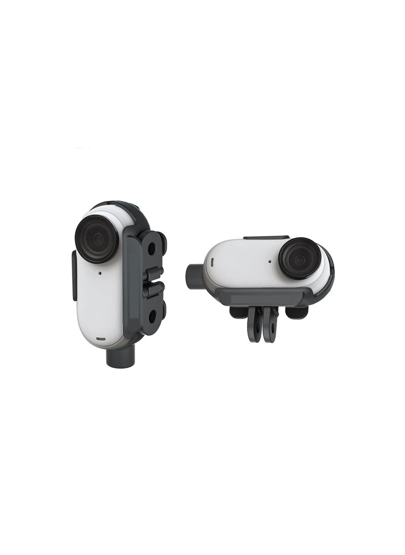 Y&D Camera Mount Adapter Protective Housing Frame, Fit for Insta360 Go 3 Bezel, Thumb Adapter, Shock Absorbing Cage Expansion Quick Release Accessory, Use with Backpack Clamp  - Image 2