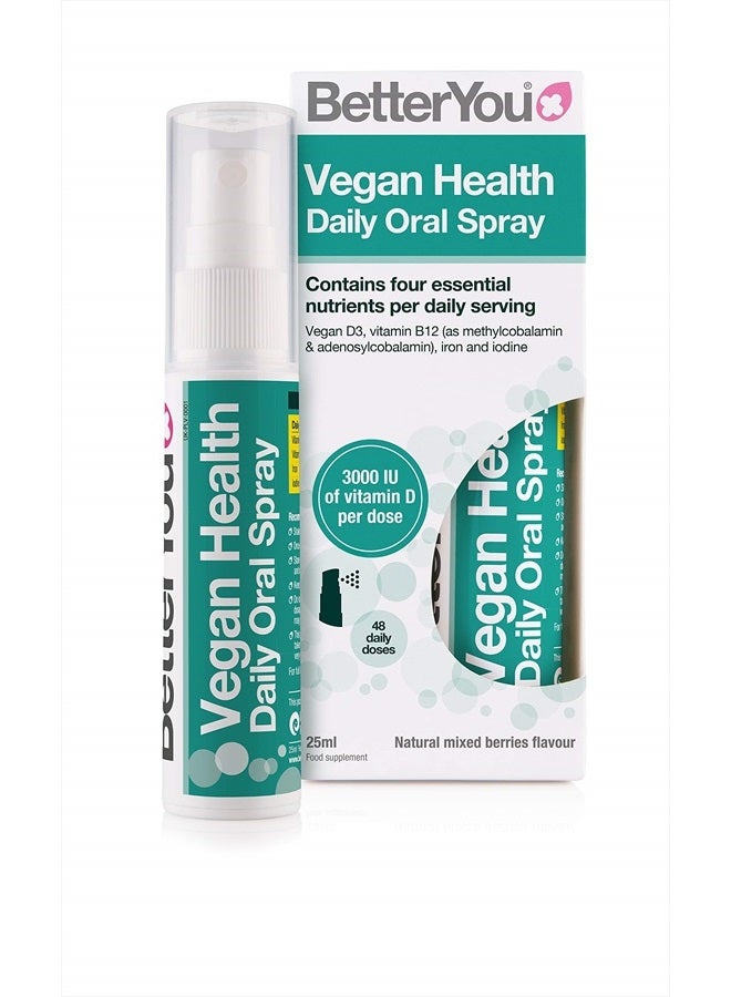 BetterYou Vegan Health Oral Spray - 25ml (0.068 fl oz) - Image 1