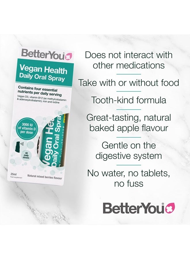 BetterYou Vegan Health Oral Spray - 25ml (0.068 fl oz) - Image 2