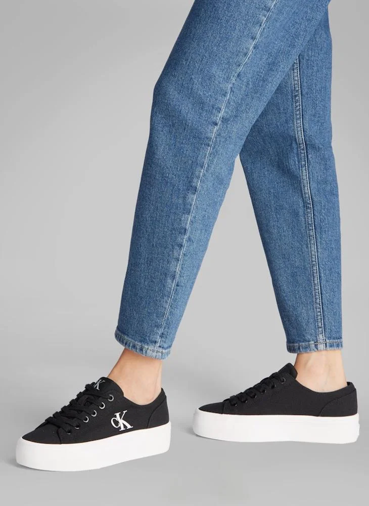 Calvin Klein Jeans VULCANISED FLATFORM LOW TRAINERS