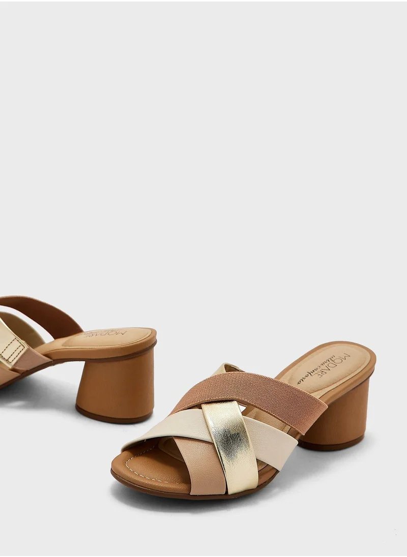 MODARE Multi Strap Mid Heel Sandals