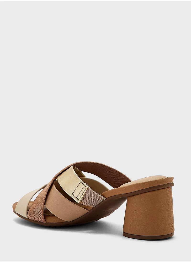 MODARE Multi Strap Mid Heel Sandals