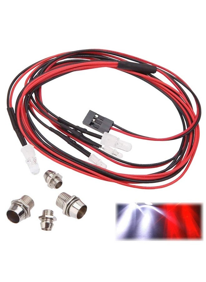 Kalevel Led Light For Rc Car Trucks 4 Led Rc Car Led Light Kit Rc Truck Led Lights Rc Truck Light Kit Rc Car Headlights Taillight For Truck Rc Car Tank Hsp Tamiya D3 Rc Car Accessories  - Image 1