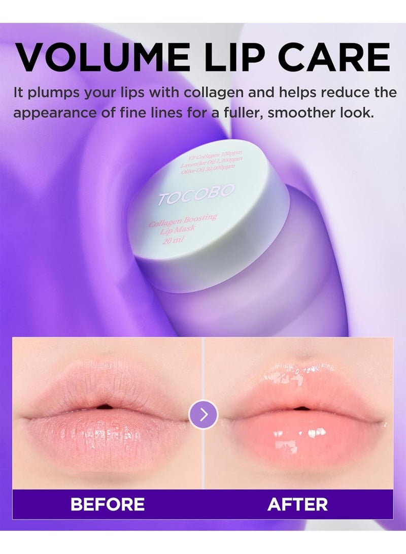 توكوبو ماسك الشفاه المعزز بالكولاجين – زيت الزيتون والخزامى – بلسم مرطب، ممتلئ، ومقشّر لشفاه ناعمة ومرنة، 0.5 أونصة. - Image 3