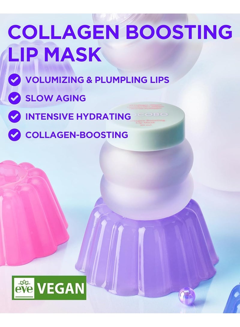 توكوبو ماسك الشفاه المعزز بالكولاجين – زيت الزيتون والخزامى – بلسم مرطب، ممتلئ، ومقشّر لشفاه ناعمة ومرنة، 0.5 أونصة. - Image 2