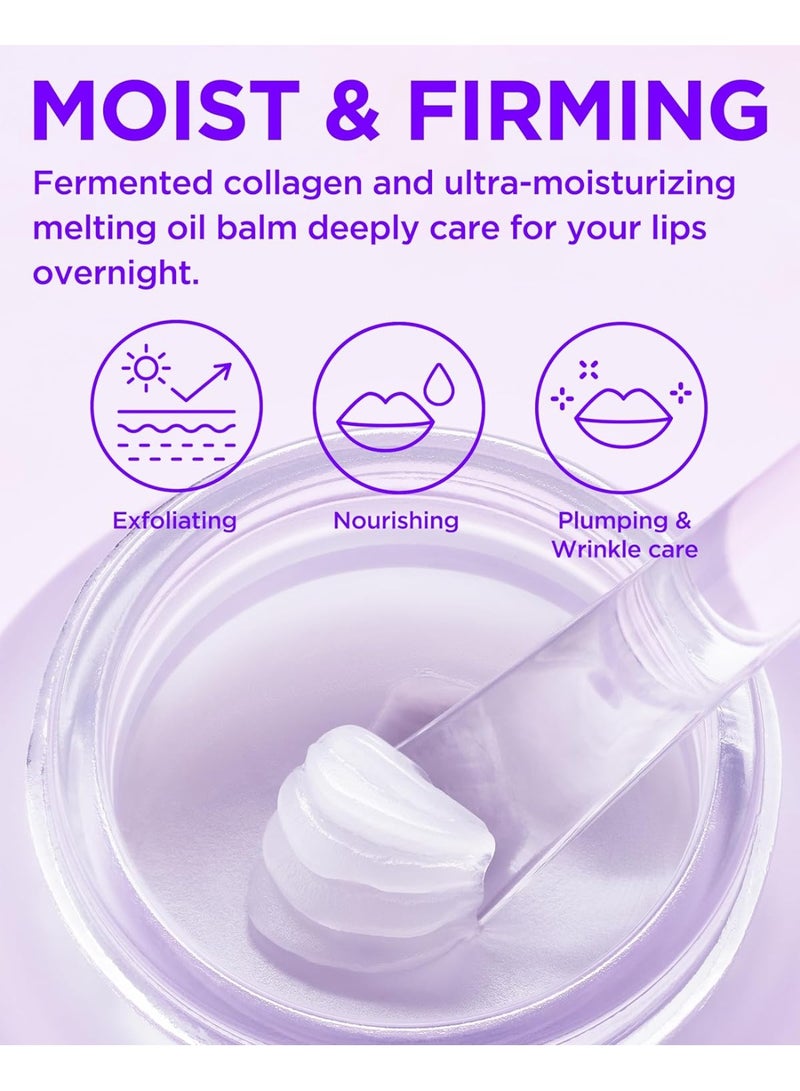 توكوبو ماسك الشفاه المعزز بالكولاجين – زيت الزيتون والخزامى – بلسم مرطب، ممتلئ، ومقشّر لشفاه ناعمة ومرنة، 0.5 أونصة. - Image 4