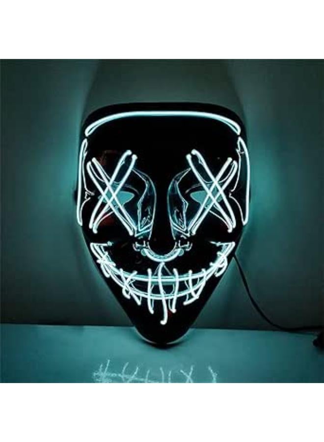 NeoGenius LED Light Up Mask for Halloween, Neon, and Bachelor Party Decoration