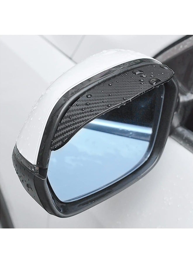 Generic 4PCS Rear View Mirror Rain Eyebrows, Waterproof PVC Auto Side Mirror Rainproof Guard, Visor Cover, Universal Exterior Accessories for Most Cars  - Image 1