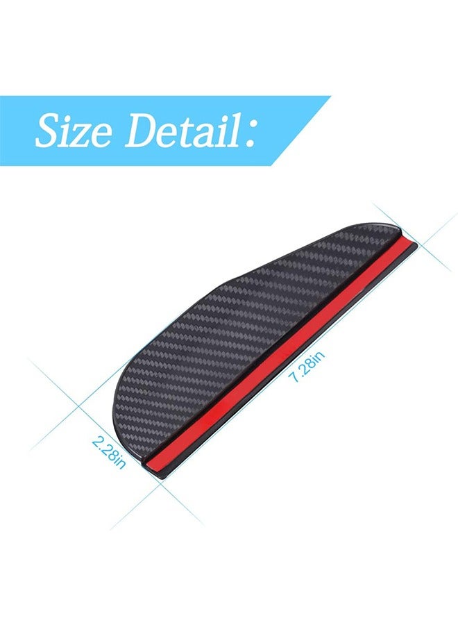 Generic 4PCS Rear View Mirror Rain Eyebrows, Waterproof PVC Auto Side Mirror Rainproof Guard, Visor Cover, Universal Exterior Accessories for Most Cars  - Image 2
