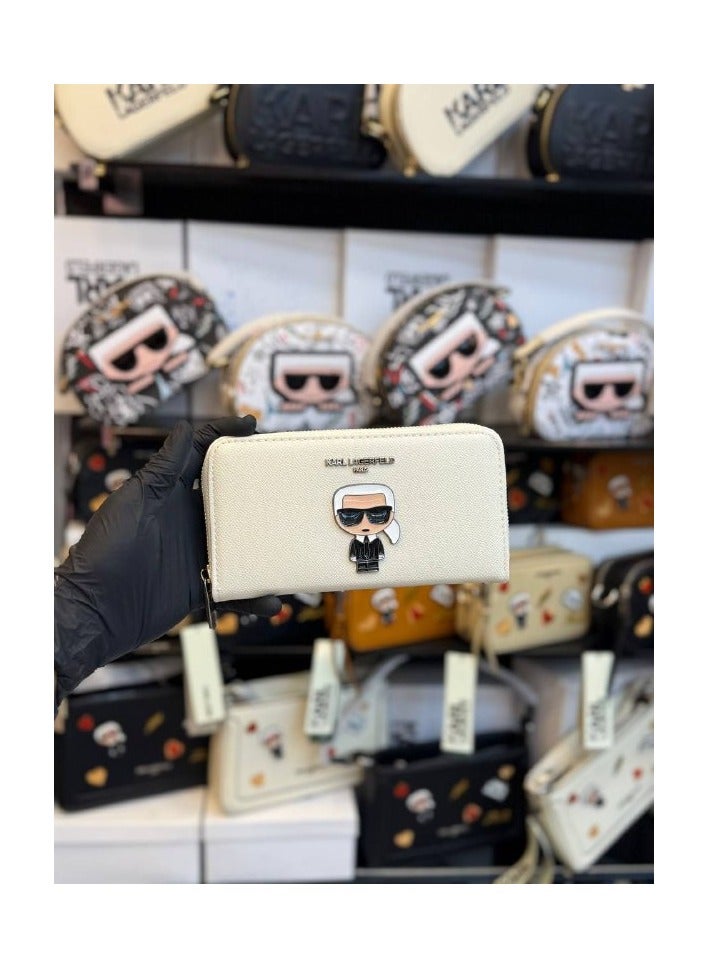 كارل لاغرفيلد محفظة جلد نسائى - تتسع لجميع اغراضك - Image 1