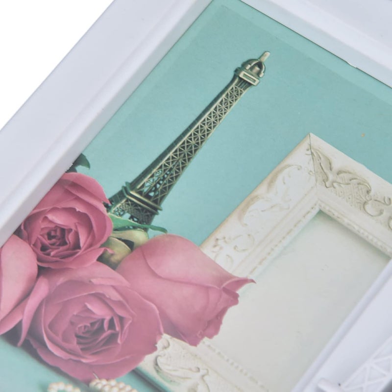 Exquisite 2 Hole Wedding Picture Frame with Small Stand, Pack of 2 Plastic Photo Frames for Home Decor - Image 3