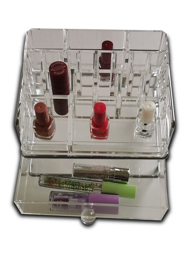 Generic Cosmetic Jewelry Rack Makeup Organizer Box Case 21 X 14 CM  - Image 1