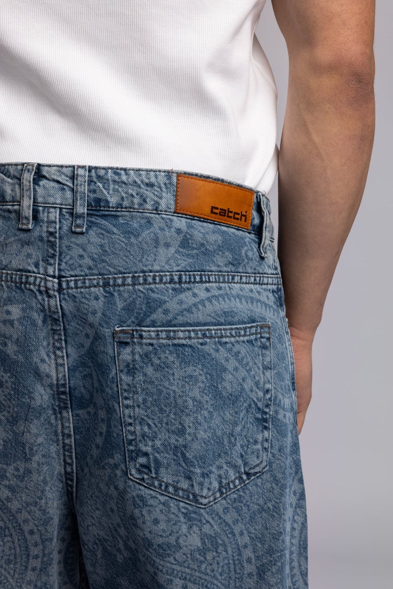Catch Paisley Patterned Baggy Jeans - Image 3
