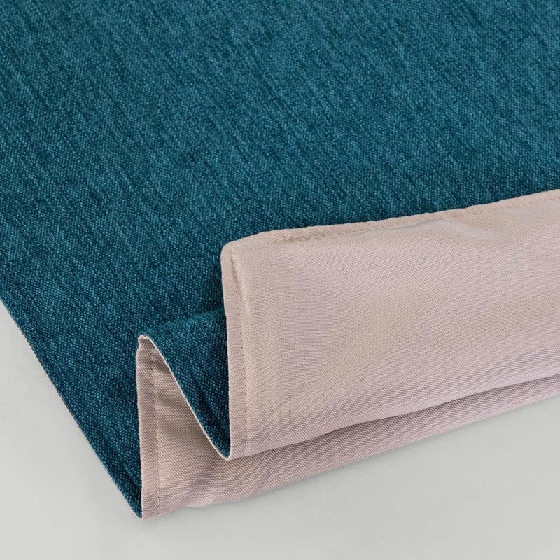 AMBERIS Bed Runners & Scarves Blue, Faux Linen, Durable, Decorative Bed Scarves for Home and Hotel (Pillowcases Sold Separately) - Image 4
