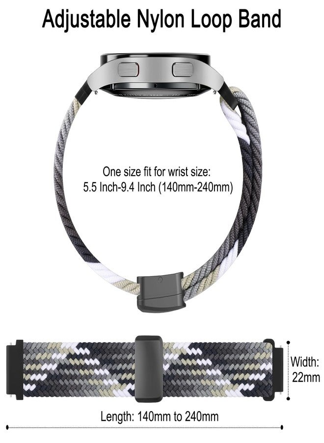 اي كي سوار AK مغناطيسي مضفر لساعات Amazfit Bip 6 / Bip 5 و Amazfit GTR 4، سوار معصم رياضي من النايلون الناعم مقاس 22 مم متوافق مع ساعات Amazfit Bip 6 / Bip 5 / GTR 4 للرجال والنساء (لون الشوكولاتة الداكنة) - Image 2