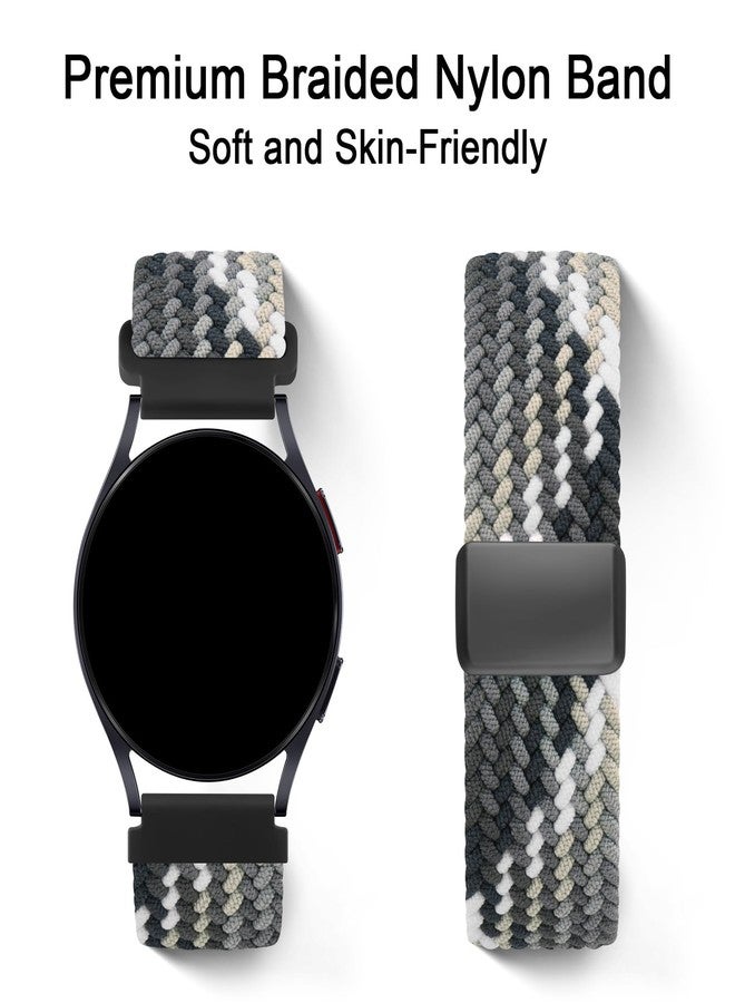 اي كي سوار AK مغناطيسي مضفر لساعات Amazfit Bip 6 / Bip 5 و Amazfit GTR 4، سوار معصم رياضي من النايلون الناعم مقاس 22 مم متوافق مع ساعات Amazfit Bip 6 / Bip 5 / GTR 4 للرجال والنساء (لون الشوكولاتة الداكنة) - Image 5